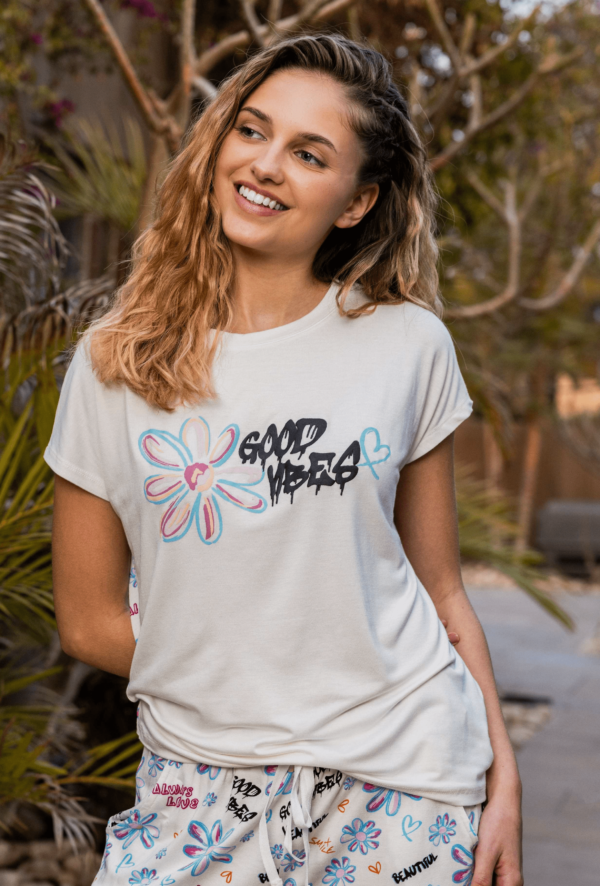 Beautiful flower pajamas