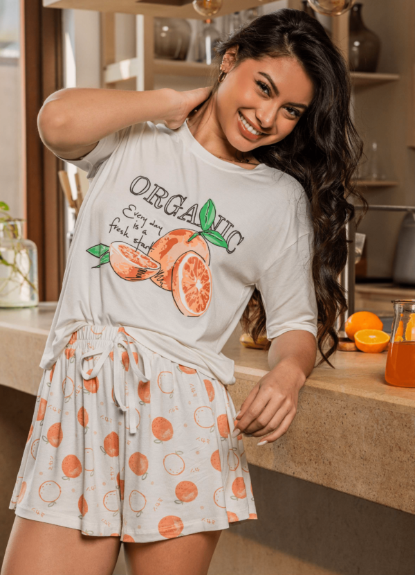 بيجامة شورت Orange 🍊
