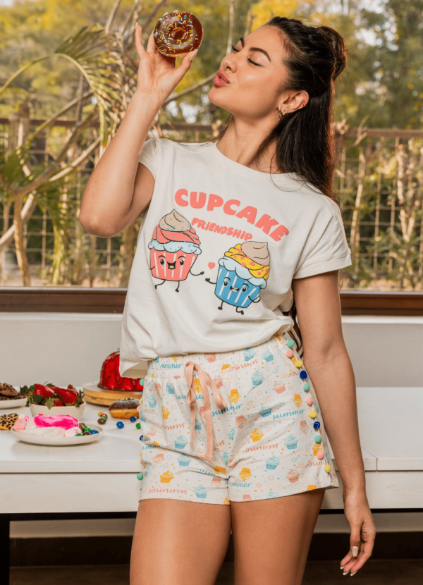 Cupcake 🧁 بيجامة شورت