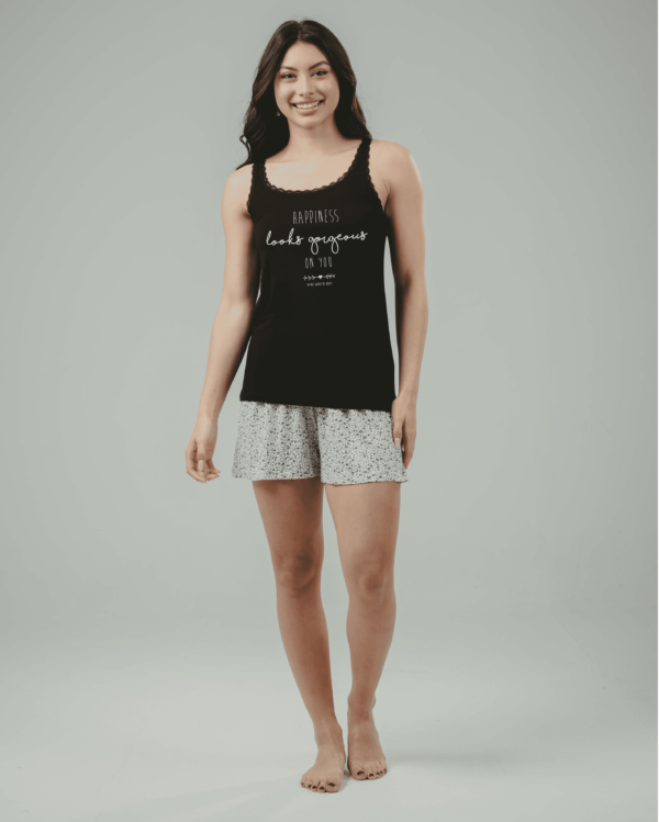Women’s Vanilla pajamas Short ” Black “