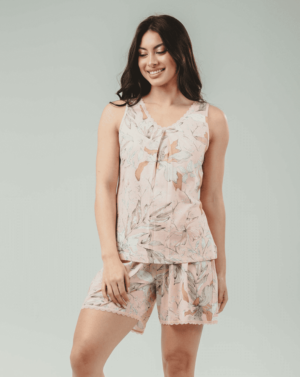 Women’s Vanilla pajamas Short ” Saimon “